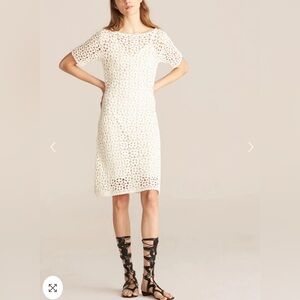 Rebecca Taylor Floral Crochet Shift Dress